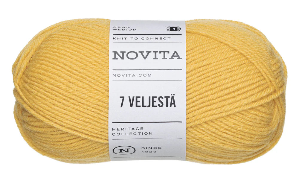 7 Brothers - 7 Veljestä /NEW/ 8-ply sock yarn 100g #268 "Sunflower"