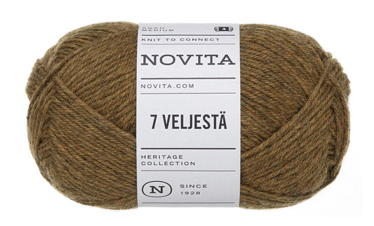 7 Brothers - 7 Veljestä /NOVITA/ 8-ply sock yarn 100g #646 "Copper"