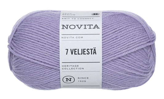 7 Brothers - 7 Veljestä /NOVITA/ 8-diegu biezuma zeķu dzija 100g #730 "Melleņu piens"