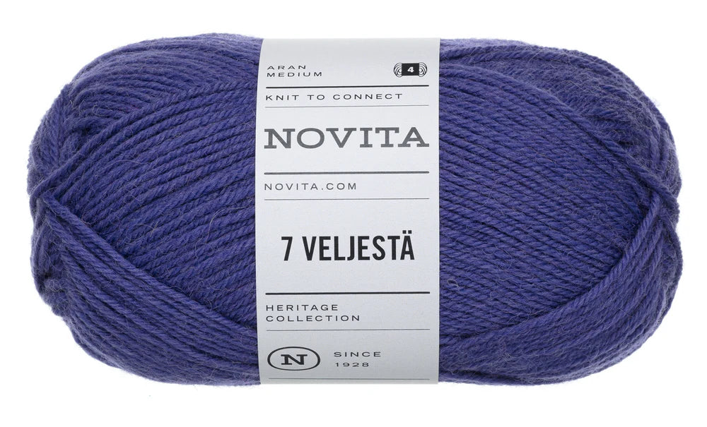 7 Brothers - 7 Veljestä /NOVITA/ 8-diegu biezuma zeķu dzija 100g #750 "Sienas pulkstenis"