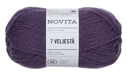7 Brothers - 7 Veljestä /NOVITA/ 8-ply Sock Yarn 100g #777 "Crocus"