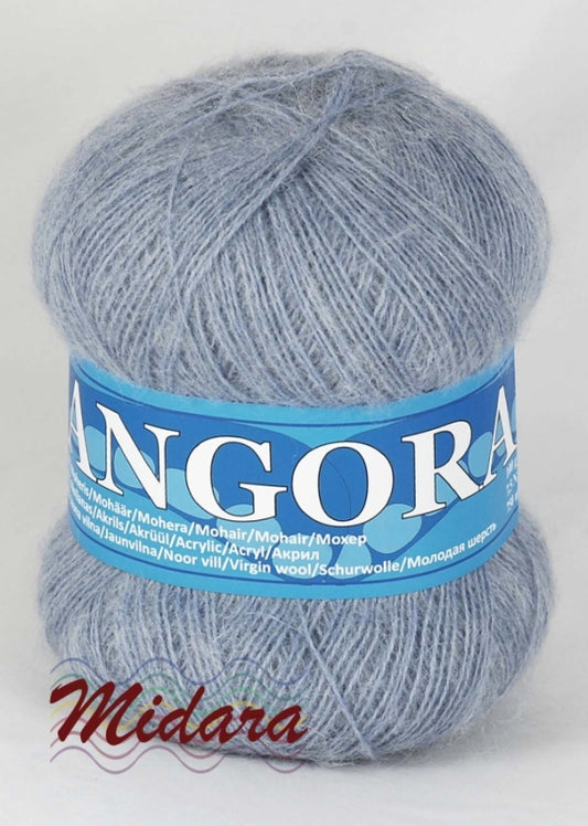 Angora 2 /Midara/ 100g #545 "Zilganpelēks"