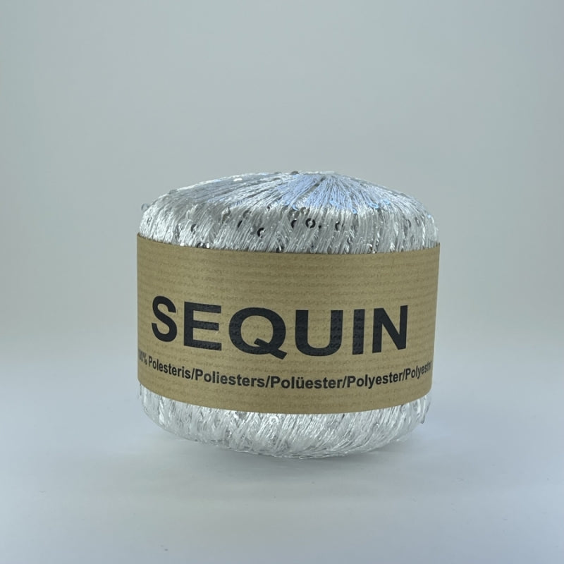 Sequin /Midara/ #13 "Balts-sudrabs"