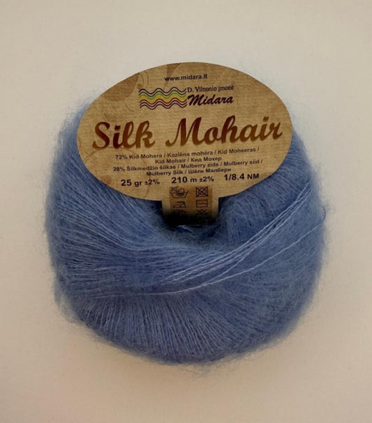 Silk Mohair /Midara/ 25g #550 "Gaiši zils"