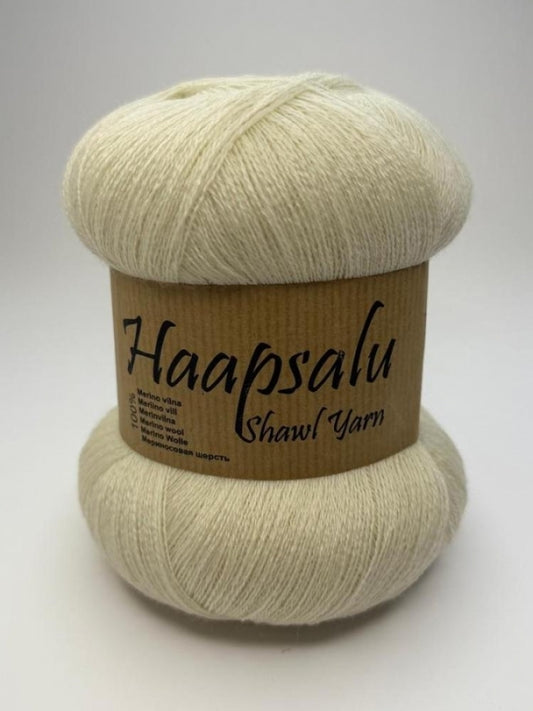 Haapsalu sallilõng /Midara/ NM: 28/2 100g 1400m #030 "Naturaalne valge"