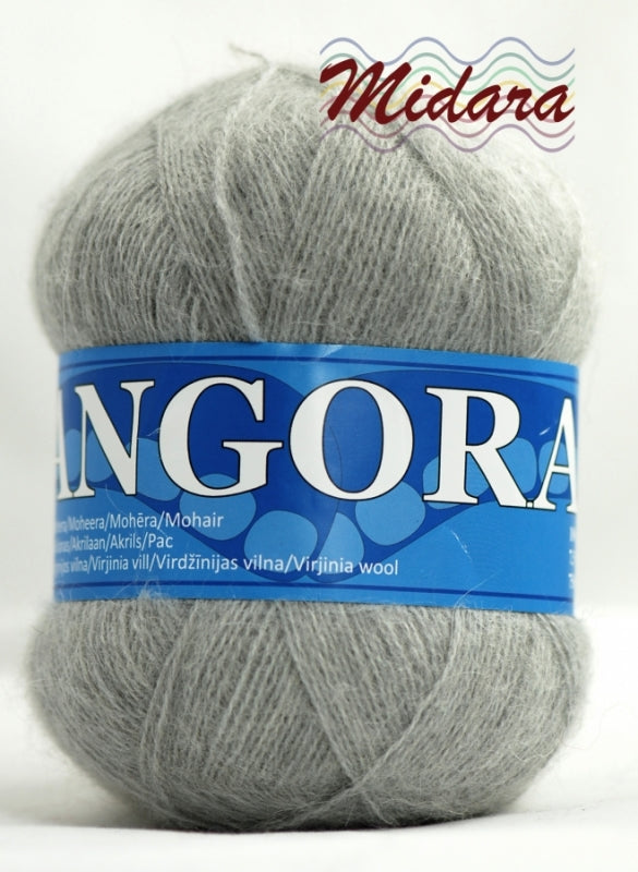 Angora 2 /Midara/ 100g #923 "Gaiši pelēks"