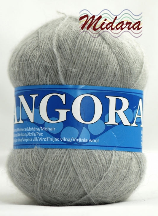Angora 2 /Midara/ 100g #923 "Gaiši pelēks"