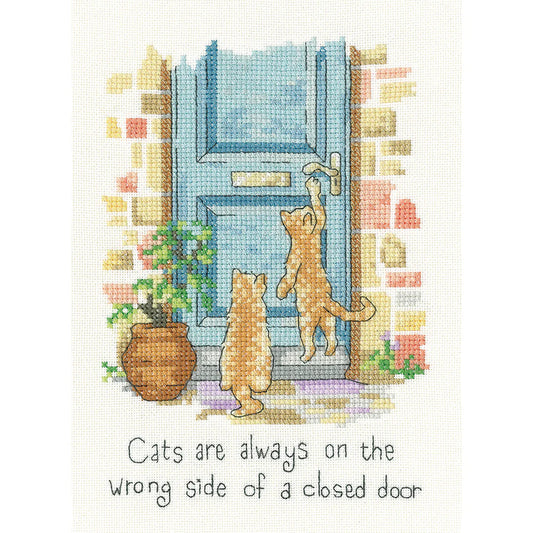 THE WRONG SIDE - izšūšanas komplekts /Heritage Crafts/  12.5 x 17.5 cm