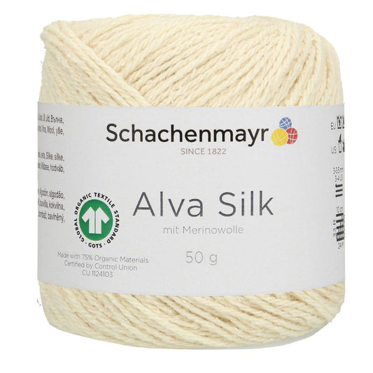 *Alva Silk /Schachenmayr/ 50g #00002 "Dabīgs"