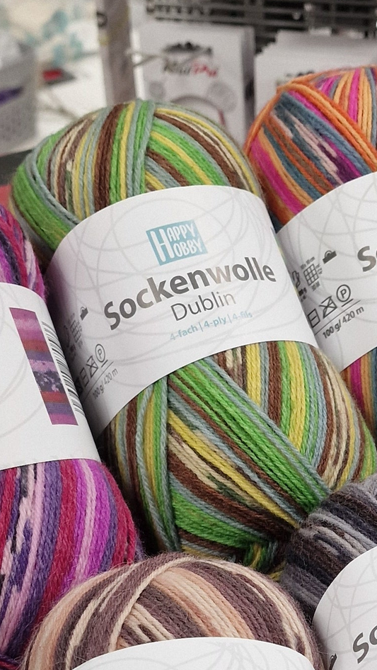 Sockenwolle Dublin /Happy Hobby/ 4-ply sock yarn 100g #02
