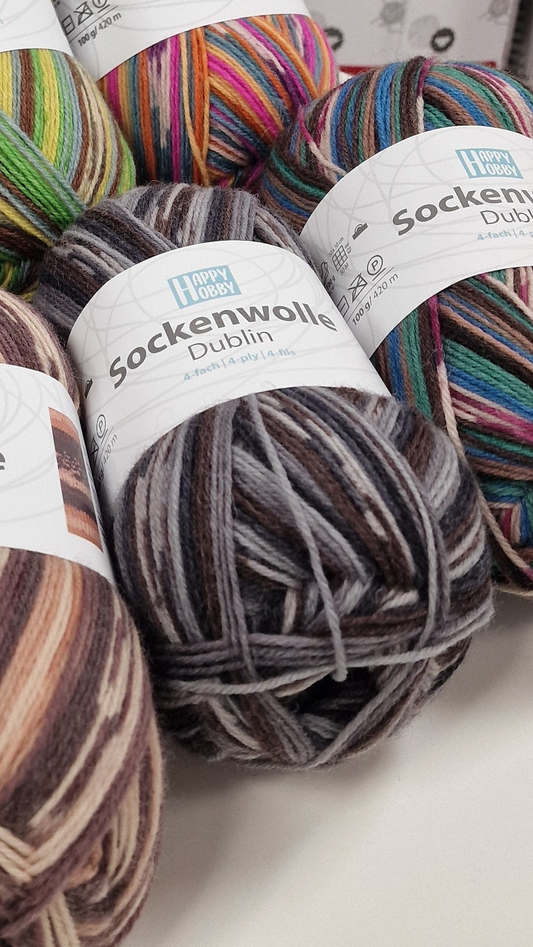 Sockenwolle Dublin /Happy Hobby/ 4-ply sock yarn 100g #05