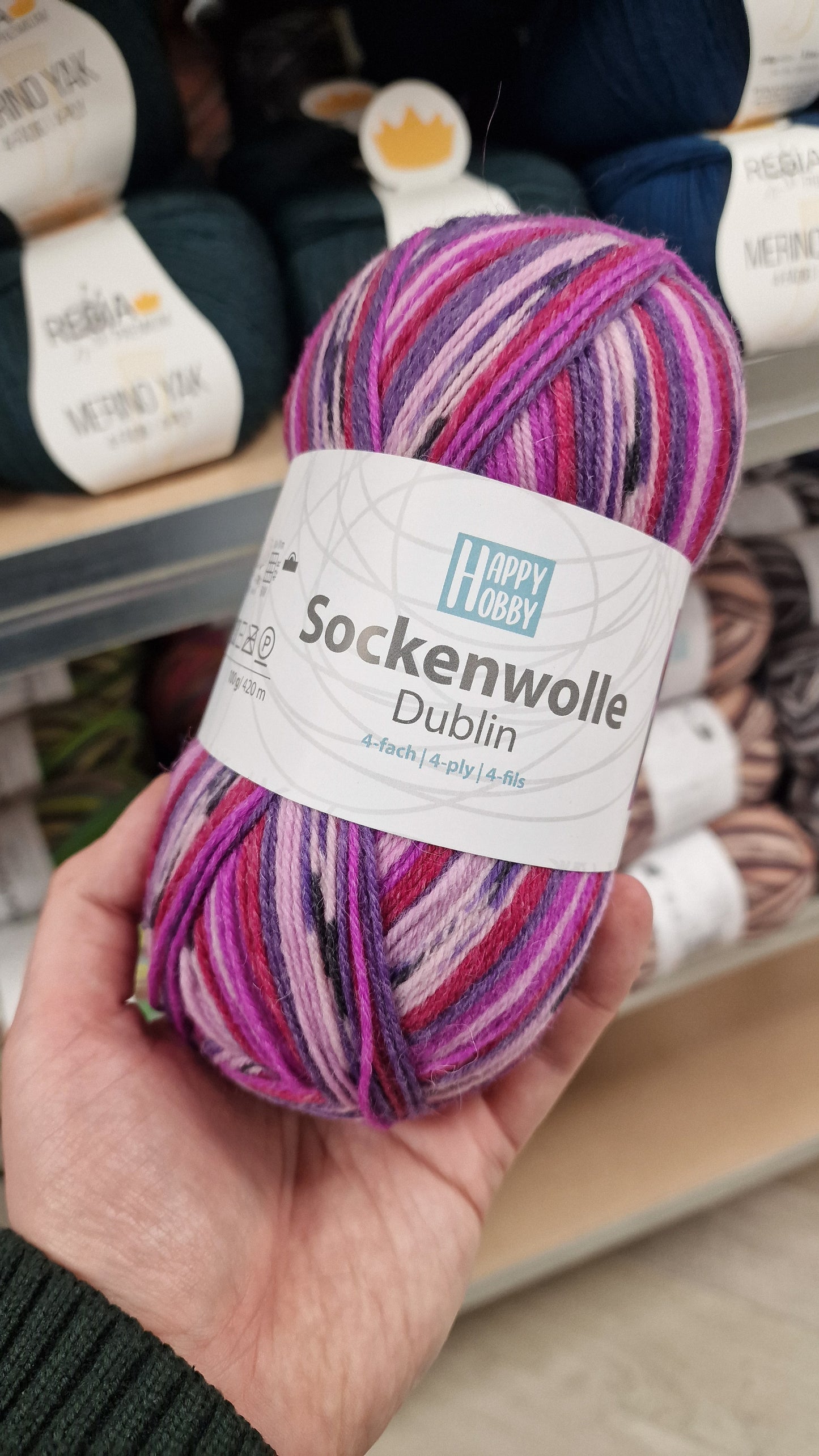 Sockenwolle Dublin /Happy Hobby/ 4-ply sock yarn 100g #01