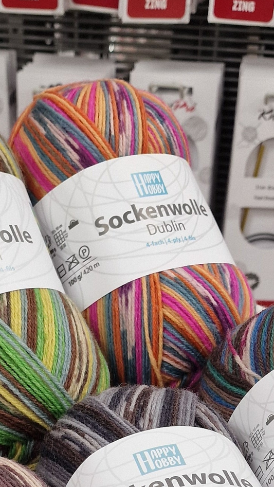 Sockenwolle Dublin /Happy Hobby/ 4-ply sock yarn 100g #03