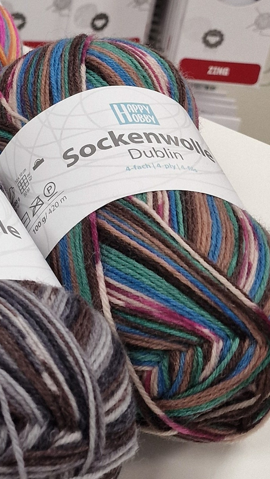 Sockenwolle Dublin /Happy Hobby/ 4-ply sock yarn 100g #06