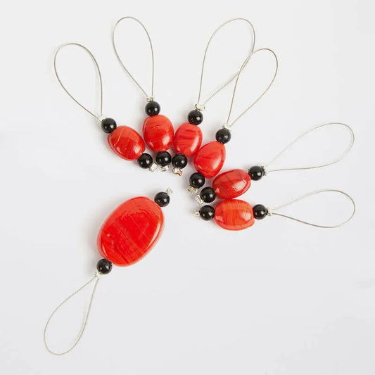 Valdziņu marķieri 7 gab /Tangerine /KnitPro ZOONI