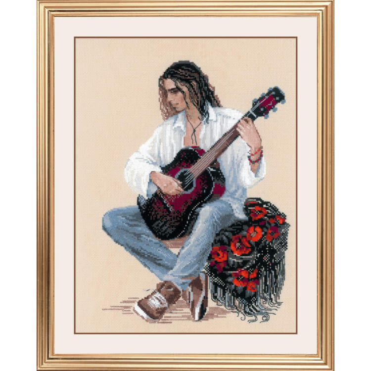 Ģitārists - izšūšanas komplekts /RIOLIS/30 x 40 cm