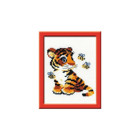 Stripe - embroidery kit /RIOLIS - Happy Bee/ 18 x 15 cm