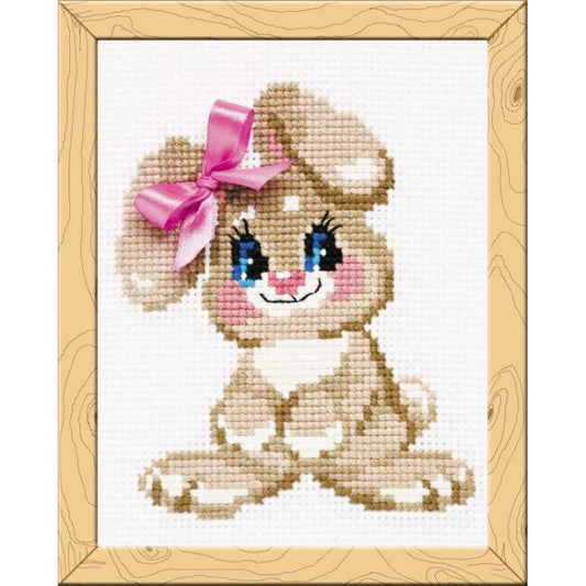 Mazulis trusītis  - izšūšanas komplekts /RIOLIS - Happy Bee/ 18 x 15 cm
