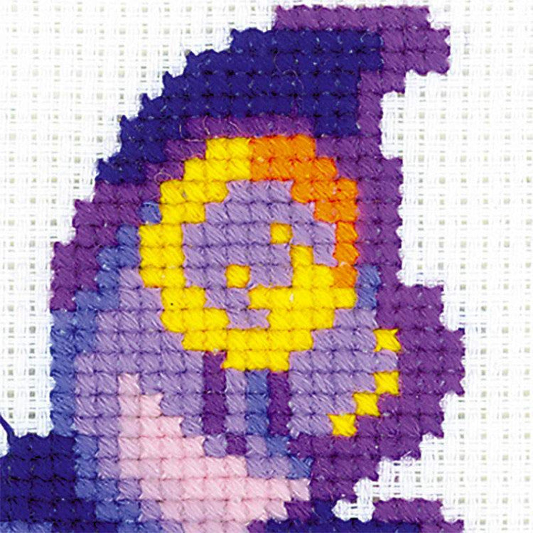 Ametista tauriņš  - izšūšanas komplekts /RIOLIS - Happy Bee/ 13 x 13 cm