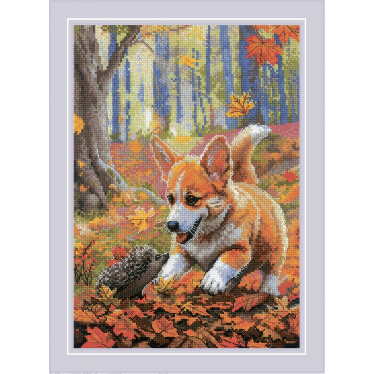 Meeting in the Forest - embroidery kit /RIOLIS/ 21 x 30 cm