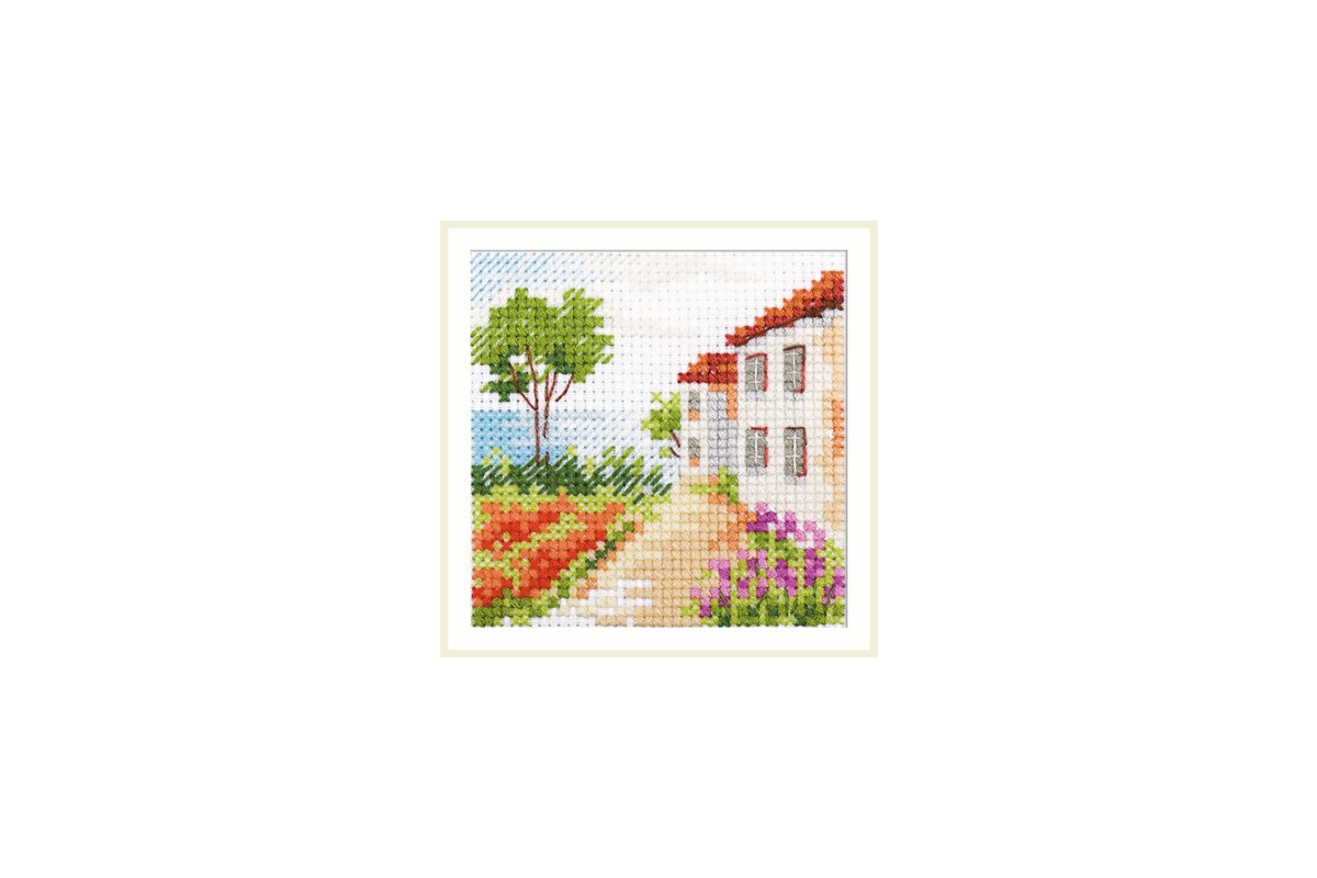 "Ceļš uz jūru" - izšūšanas komplekts /Алиса/ 7 х 7 cm
