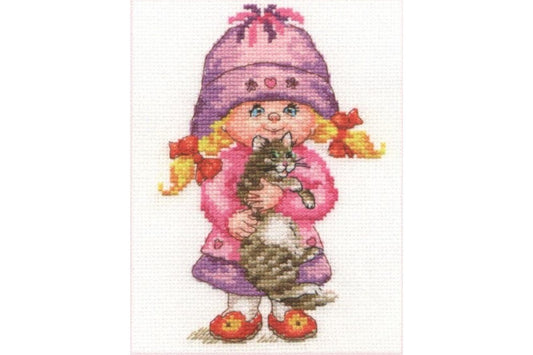 "Mazā Daša" - izšūšanas komplekts /Алиса/ 11 х 16 cm