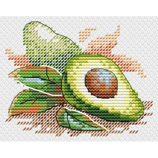 "Nogatavojies avokado" - izšūšanas komplekts /MP Studia/ 7x9cm