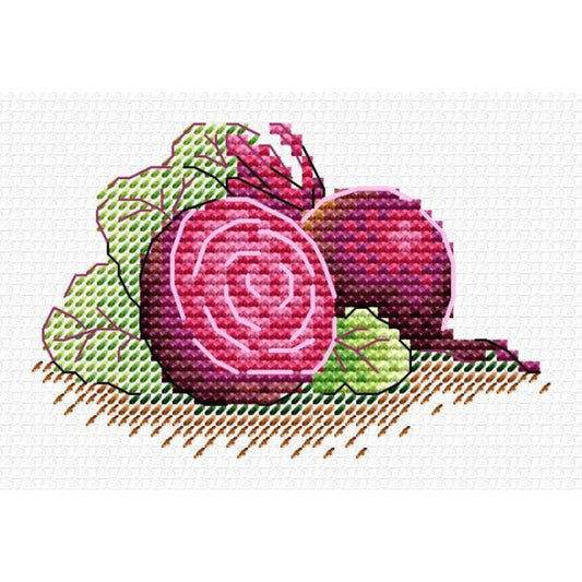 "Cukurbietes" - izšūšanas komplekts /MP Studia/ 6x9cm