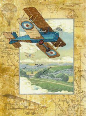 Above the Clouds - embroidery kit with printed background /RIOLIS/ 30 x 40 cm - no longer produced!