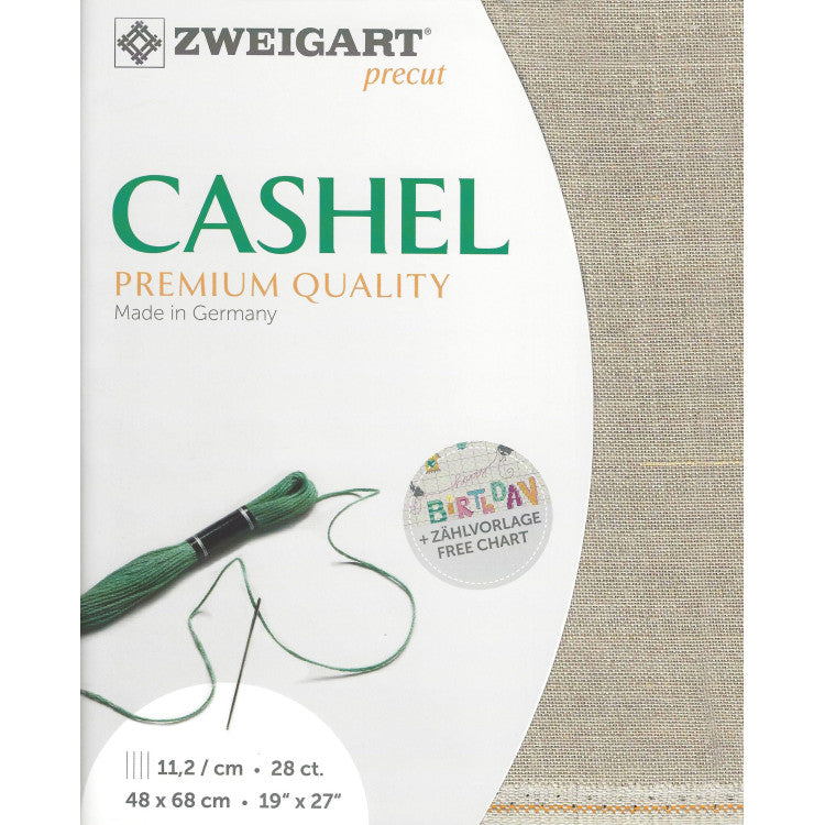 Zweigart Precut CASHEL 28ct #53 - 48x68cm; 1 gab., 100% lins