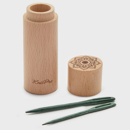 Koka lāpāmās adatas dižskābarža ietvarā "The Mindful Collection" /KnitPro/ tirkīza