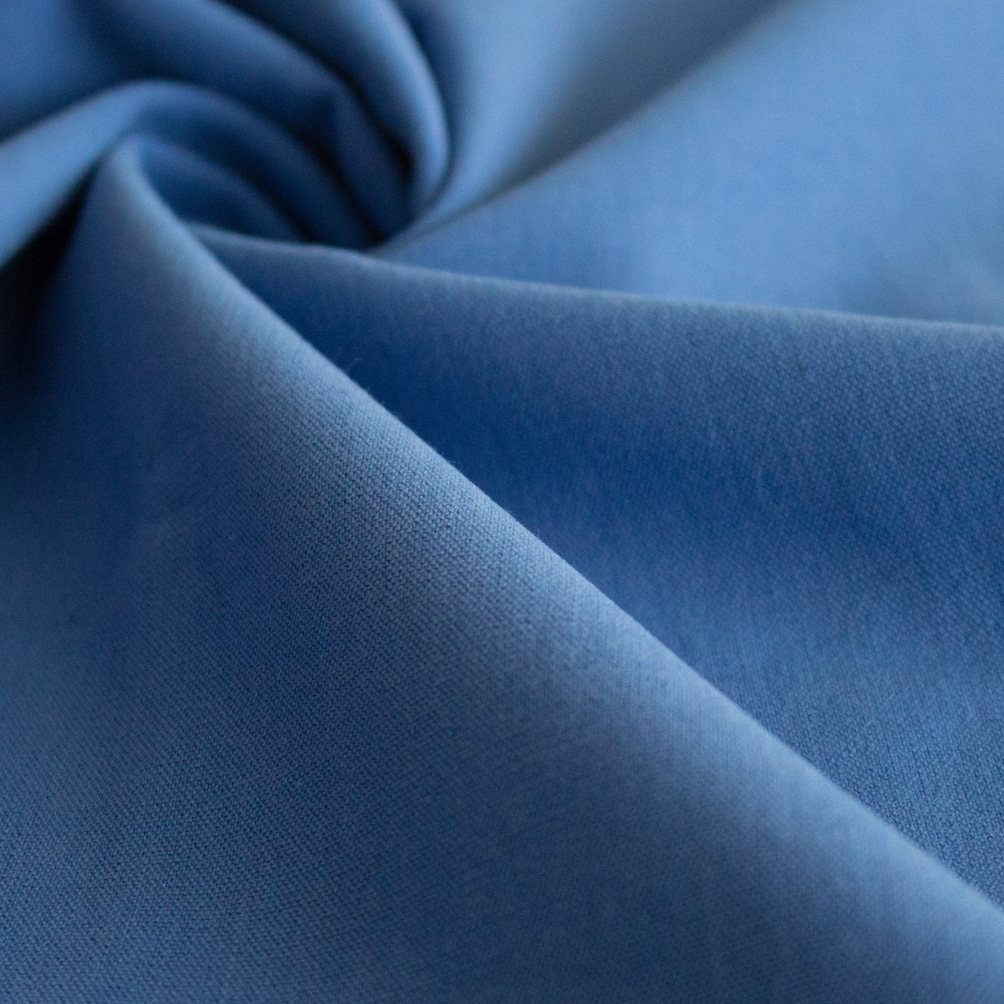Twill from recycled PET bottles #400 "Blue" 145cm width / 1 meter