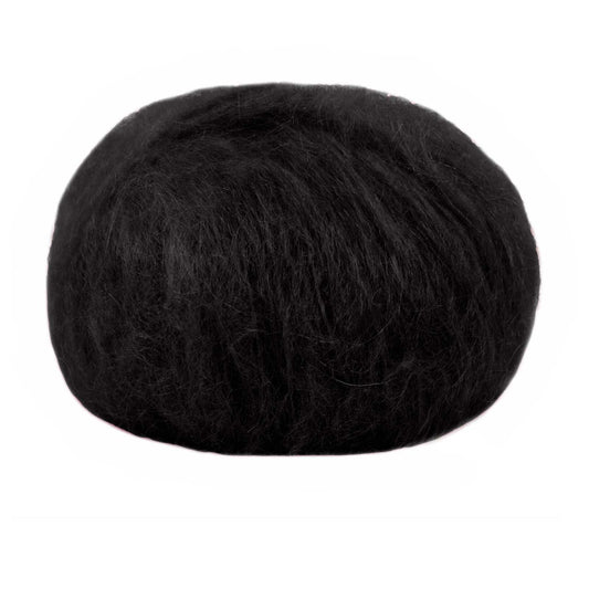 Wool Mohair /Lana Gatto/ 50g #6037 "Melns"