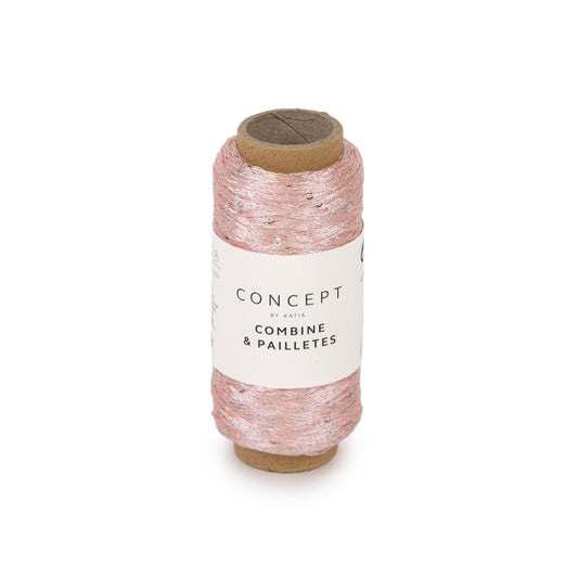 COMBINE & PAILLETES /Concept by Katia/ 25g 145m #50 "Roze"