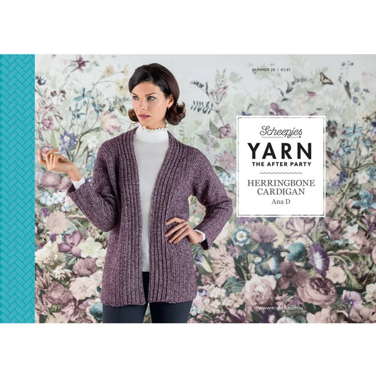 Scheepjes YARN The After Party Nr.29 - jakas tamborēšanas pamācība "Herringbone Cardigan", ENG