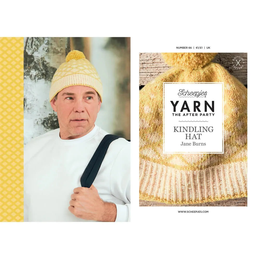 Scheepjes YARN The After Party Nr.66 - cepures adīšanas pamācība "Kindling Hat", ENG