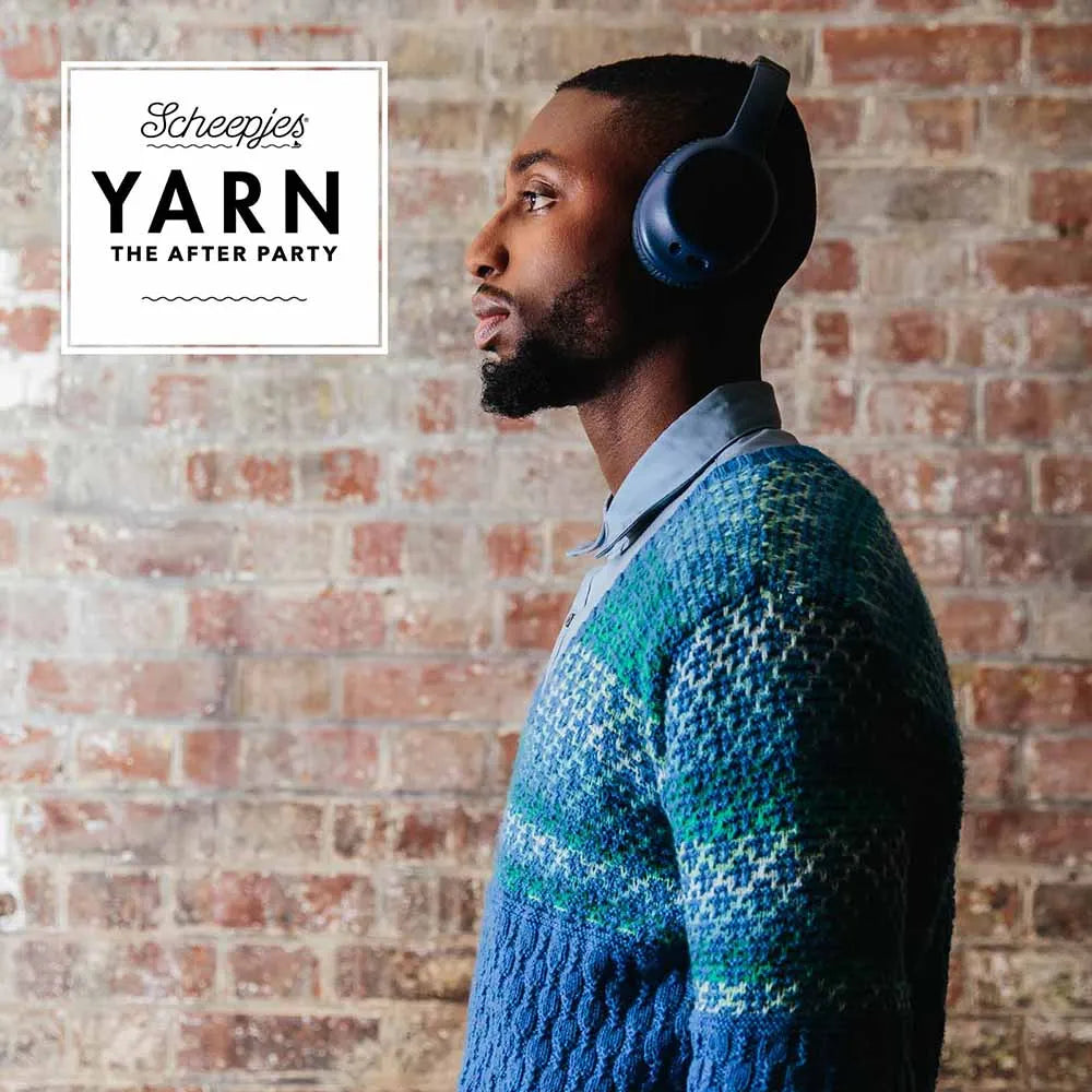 Scheepjes YARN The After Party Nr.72 - džempera adīšanas pamācība "Windsor Mosaic Sweater", ENG