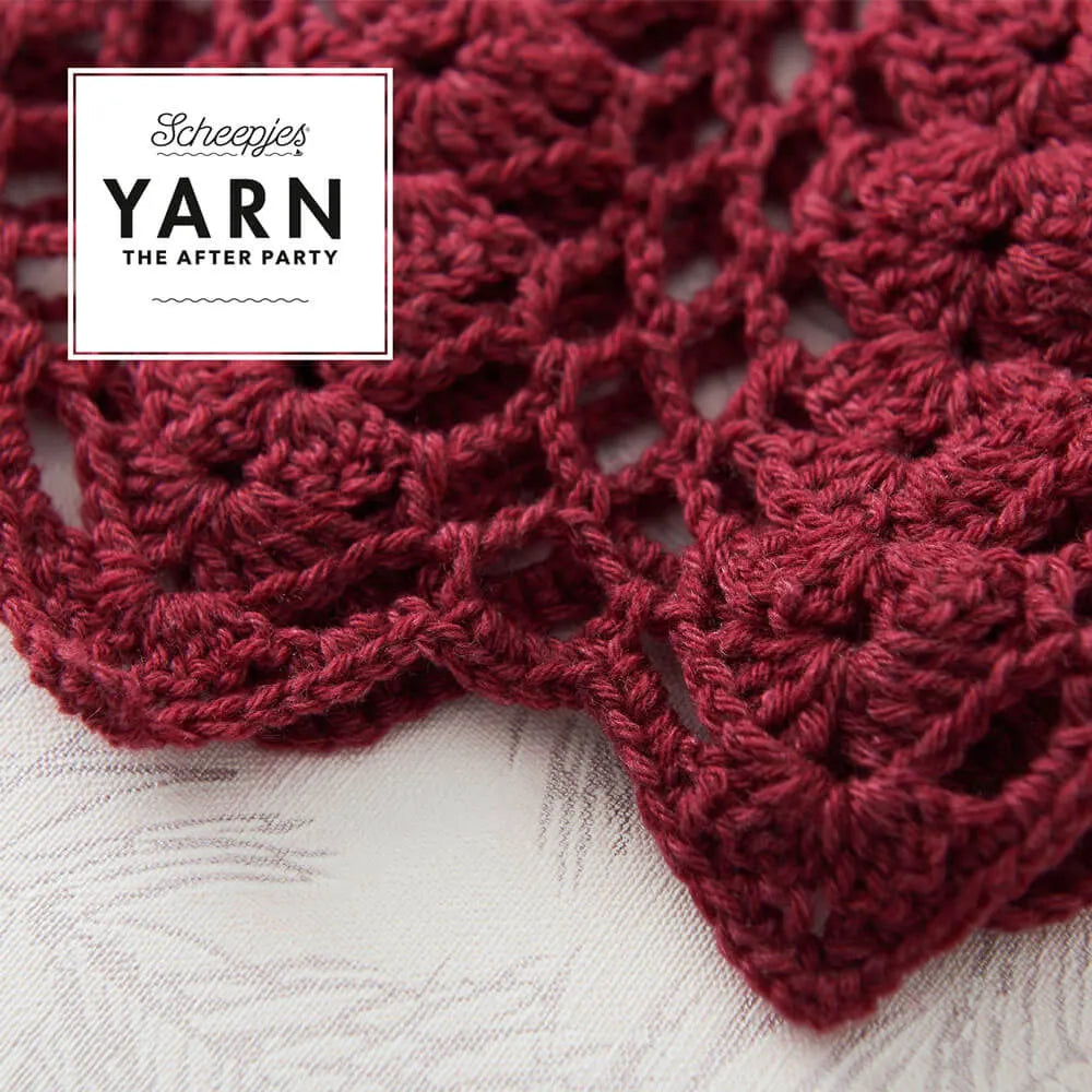 Scheepjes YARN The After Party Nr.90 - jakas tamborēšanas pamācība "Sunflare Cardigan", ENG